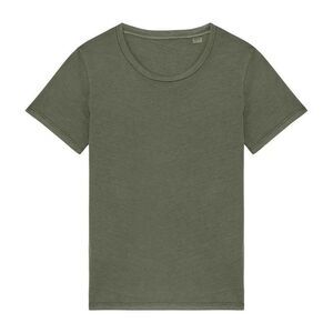 Native Spirit Womens/Ladies Faded Washed T-Shirt / Khaki